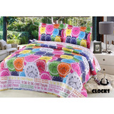 Cubrecama Colcha Quilt 1 1/2plaza Infantiles Blanco Salo Bh