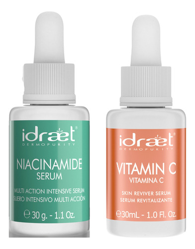 Serum Vitamina C Niacinamide Piel Grasa Mixta Idraet 