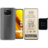 Estuche Forro + Cerámica + V Cámara Para Xiaomi Poco X3