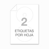 100 Etiquetas Autoadhesivas Para Disco Inkjet/laser