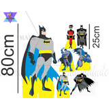 Kit Batman 07 Displays Mesa 25cm Aniversário Infantil 60cm