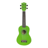 Ukelele Soprano Freeman Uk201 Verde Funda Y Cuerdas Aquila