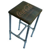 Banqueta Alta Caño Hierro Silla Industrial Old-rider Sa-21