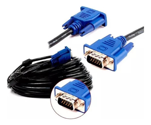 Cable Vga Macho A Macho 3 Metros Para Monitor Proyector 