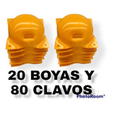 20 Boyas Metalicas Lam Cal 10 Medidas 20x20x5.5 Cm