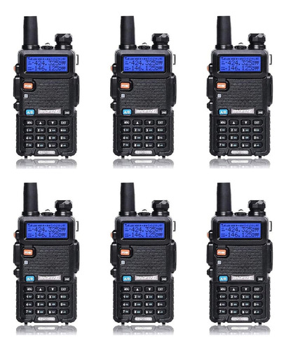 Uv-5r Radio Bidireccional De Doble Banda Paquete De 6 (ne