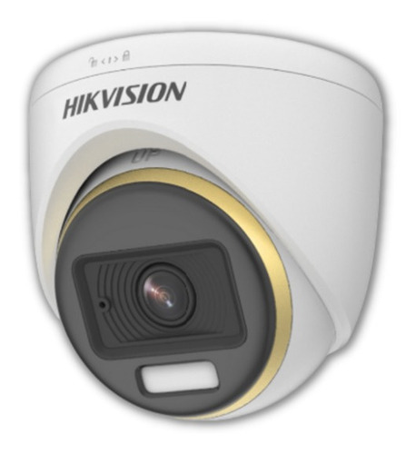 Camera Hikvision De Segurança Colorvu Full Dome Com Audio