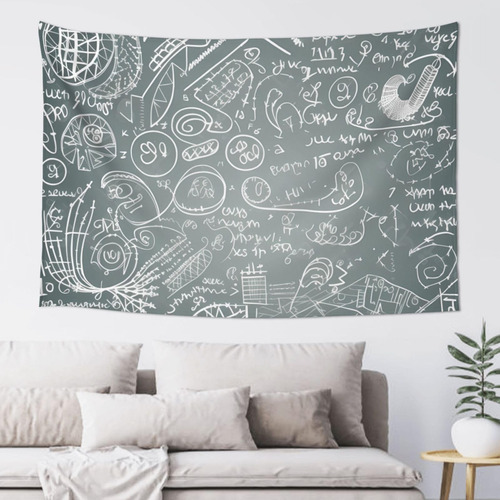 Adanti Math Question Print Tapestry Decorative Wall Soft Wi.