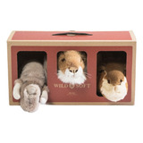 Safari Box Com 3 Mini Cabeças - Wild & Soft Ws-500