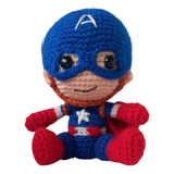 Amigurumi Avengers Capitán América -  Spiderman - Ironman 