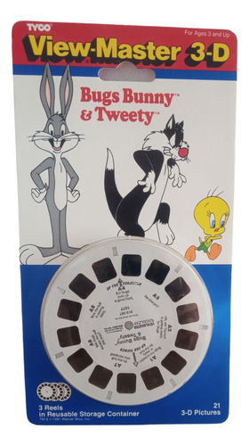 Juguete Antiguo View Master Bugs Bunny 3 Reels 3