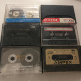 Lote De 6 Cassette Virgen Vintage Tdk Sony Ampex Samsung