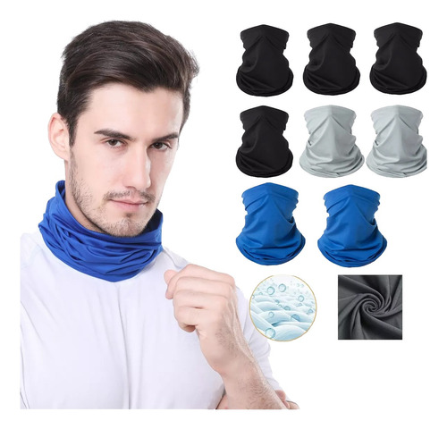 8 Pack Full Bandanas- Mascara Deportivas Para Moto Ciclismo