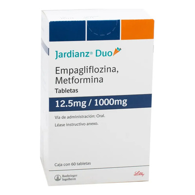 Jardianz Duo Tableta 12,5 Mg\u002F1000 Mg, 60 Tabletas | Meses sin interés