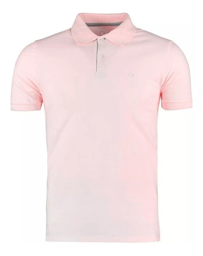 Camisa Masculina Social Gola Polo Ogochi Slim Manga Curta