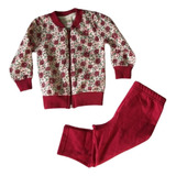 Conjunto Feminino Moletom Infantil Inverno Calça E Blusa