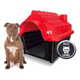 Casa Para Cachorro Gato Porte Grande N5 Resistente Vermelho