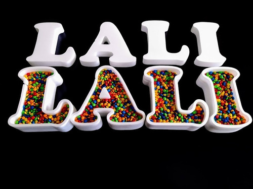 10 Letras Souvenir Huecas Fiestas Candy Bar Polifan Polyfan