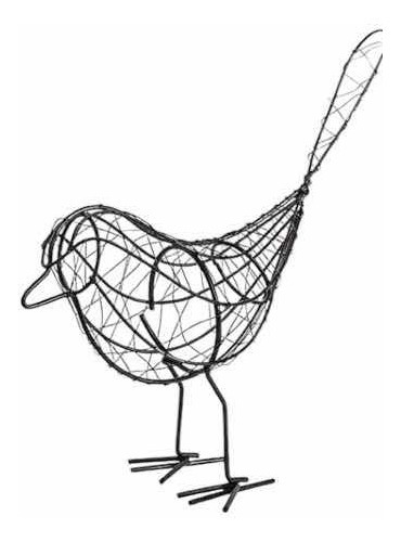Figura De Pájaro De Hierro Para Decoración Adorno Hogar