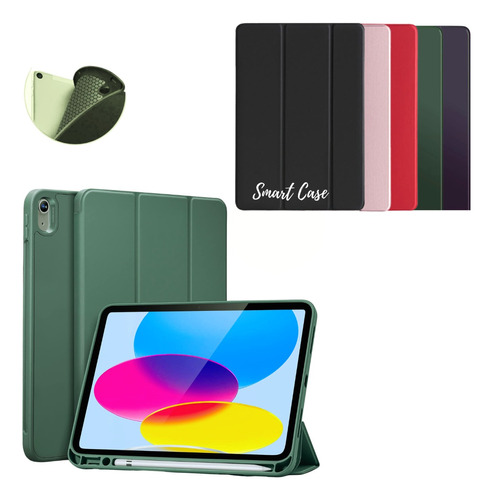 Estuche Forro Smart Case Con Soporte Pencil Para iPad 