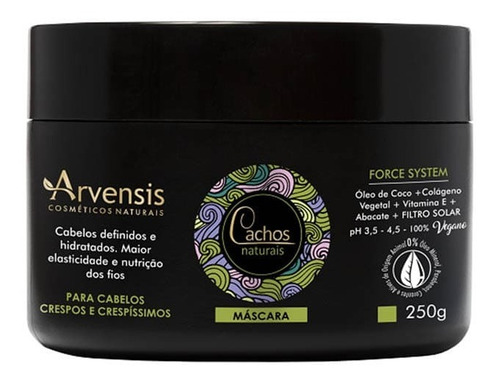 Arvensis Mascara Cachos Nat.crespos E Crespíssimos -250g