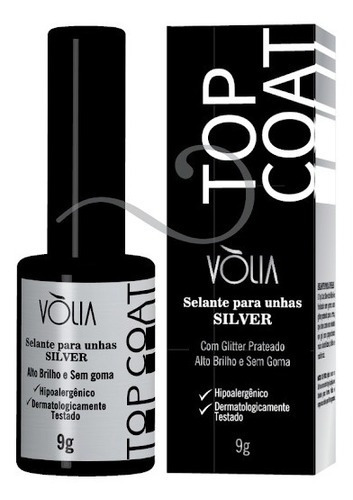 Vòlia Selante Para Unhas Silver 9g Alto Brilho Top Coat