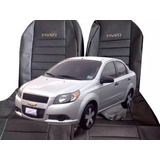 Funda Cubre Asiento Cuerina Chevrolet Aveo 2008 A 2011