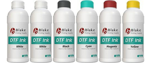 Tinta Dtf 500ml Premium - Pack 6 - Pet - Epson Xp600 - Blake