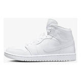 Wmns Air Jordan 1 Mid White/white-white Dv0991111 Nuevo