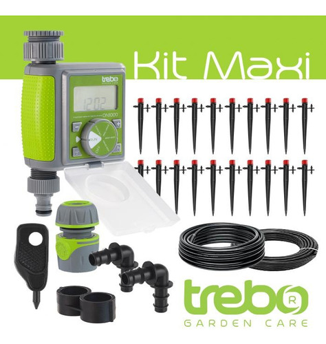 Kit De Riego Automático 20 Macetas Goteo Trebo Maxi