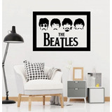 Vinilo Decorativo The Beatles Sticker De Pared Calcomania 80x55cm