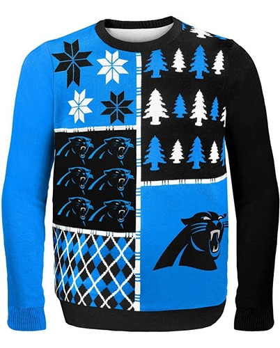 Sueter Feo Panteras Carolina Panthers Ugly Sweater Nfl