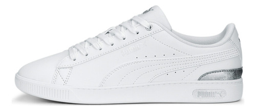 Tenis Puma Vikky V3 Space Metallics Mujer-blanco/plata