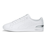 Tenis Puma Vikky V3 Space Metallics Mujer-blanco/plata