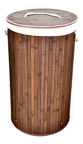 Cesto Laundry  Ropa Sucia Bamboo Modelo Escandinavo Baño 