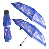 Kit 3 Guarda Chuva Compacto Resistente Reforçado Estampado