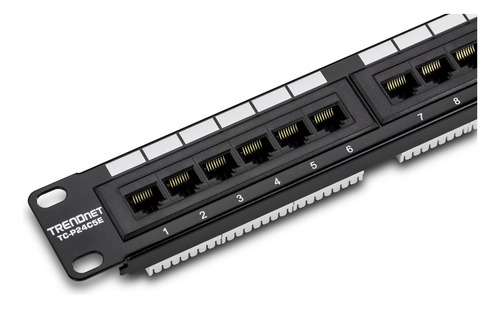 Pachera 24 Puertos Rj45 Cat 5e Trendnet Certifica 1 Giga