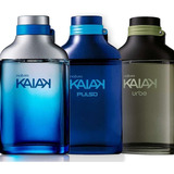 Kit 3x Colônia Kaiak Tradicional, Pulso, Urbe Natura 100ml