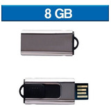 Usb Memoria 8gb Slim Fit Retrác Económica Logo 5pz Ut Usb053