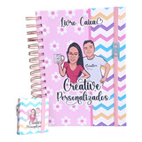 Livro Caixa Personalizado + Chaveiro Post It 