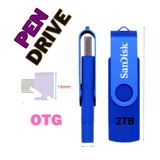 Sandisk Flash Drive Metal 2 Em 1 Otg Capacidade Real 2 Tb 