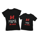 Playeras Dúo Regalo Día De La Madre Mamá E Hija Minnie Mouse