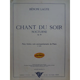 Partitura Violino Piano Chants Du Soir Op 89 Bénoni Lagye