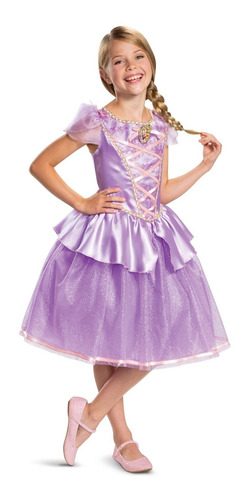 Disfraz (vestido) De Rapunzel Disney Talla 3-4 Para Niña,
