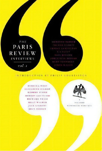 The Paris Review Interviews, I, De The Paris Review. Editorial Picador Usa, Tapa Blanda En Inglés