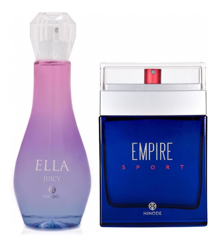 Kit Perfume Feminino  Ella, Masculino Empire Sport. 