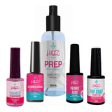 Kit Preparadores Alongamento Unhas C/5 - Hqz Nails