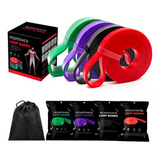 Kit X4 Bandas Varias Resistencias Power Band Gym Funcional 