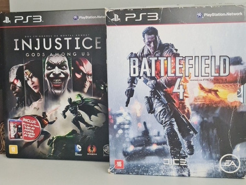 Lote 2 Jogos Ps3 Battlefield Injustice Sony Playstation Orig