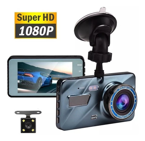 Video Camara Automovil Dash Camara Frente Interior 1080p 4in